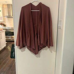 Lululemon Women's Open Front Cardigan Sweater - Rose